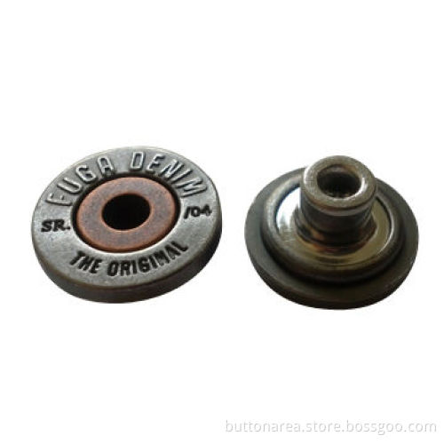 2 Colors Single Tack Jeans Button